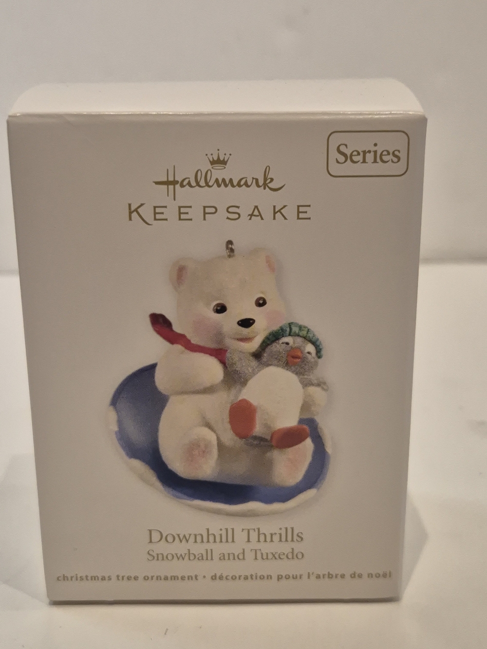 Hallmark Downhill Thrills Snowball and Tuxedo 2012 12th Series Ornament